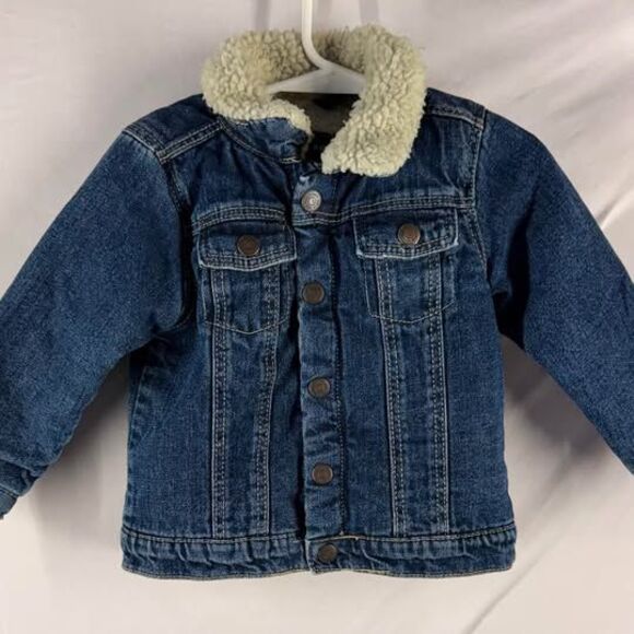 Primark Other - Primark Sherpa Lined Toddler Denim Jacket 18-24M Blue Jean Coat